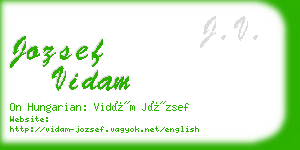 jozsef vidam business card